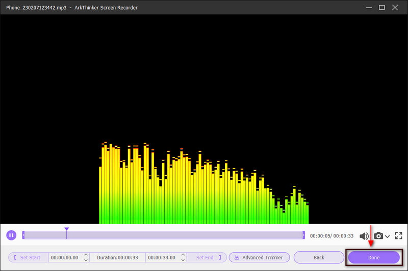 Save Audio Recorded