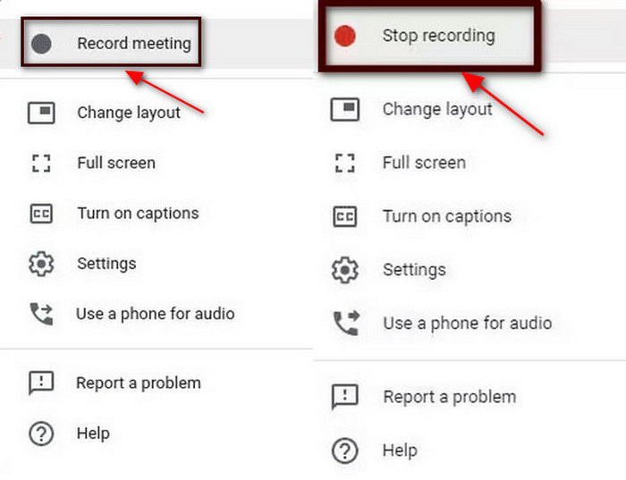 Stop Recording Meeting