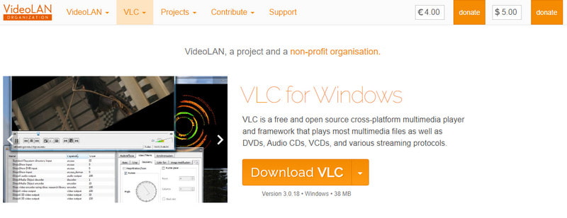 Обрезать VLC