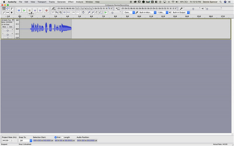 Audio rekordér Audacity