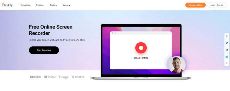 FlexClip Free Online Screen Recorder AZ