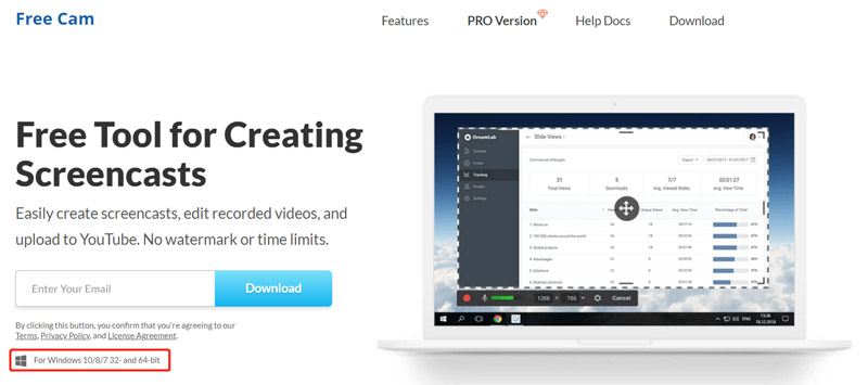 Free Cam Windows Screen Recorder