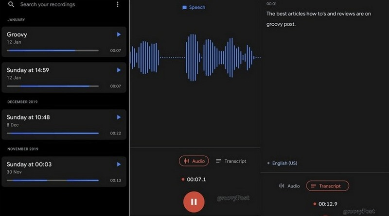 Registratore audio di Google