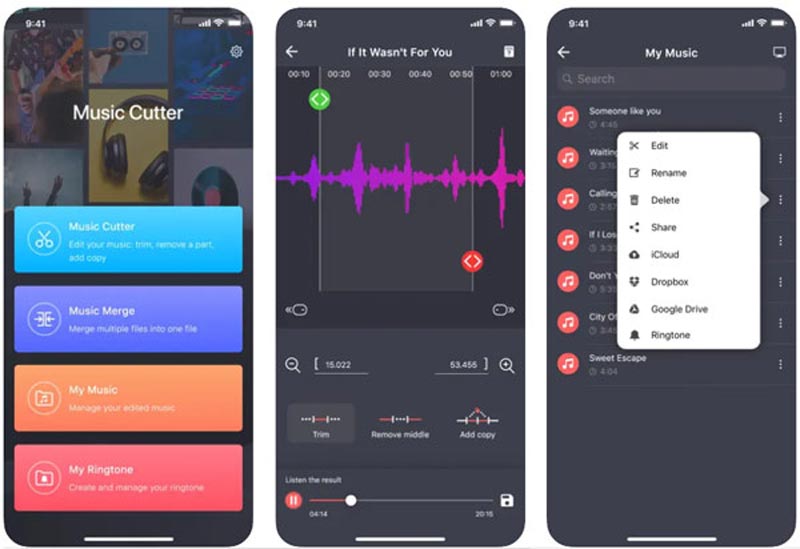 MP3 Cutter app iPhone