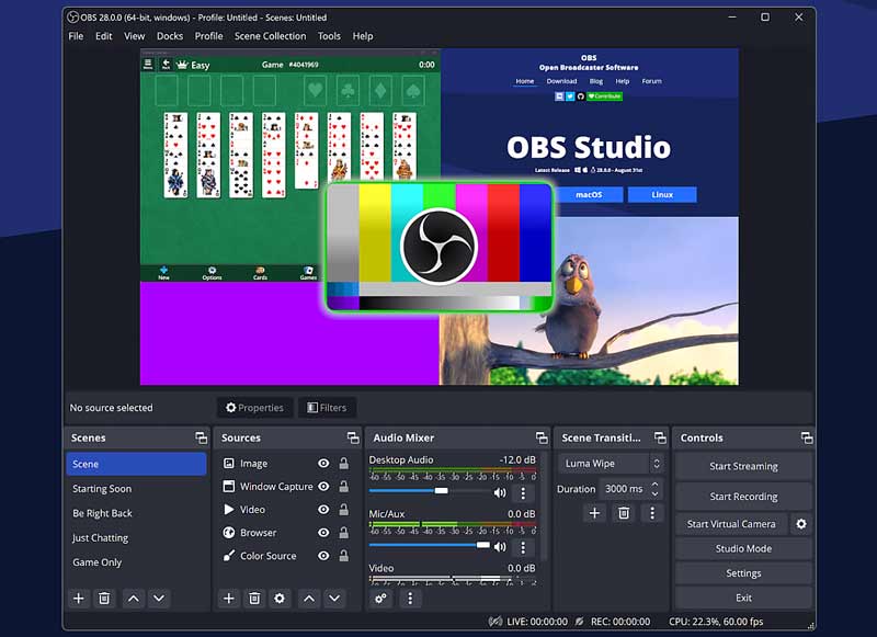 OBS Open Source schermrecorder