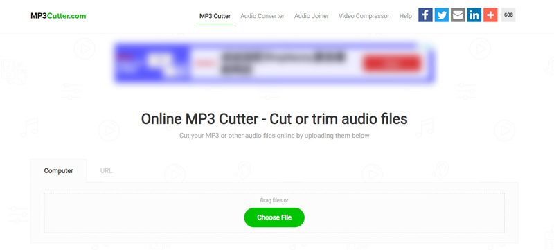 Internetowy program do wycinania plików MP3 MP3Cutter.com