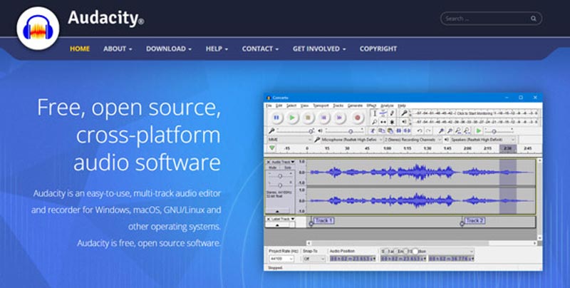 开源 MP3 音频切割器 Audacity