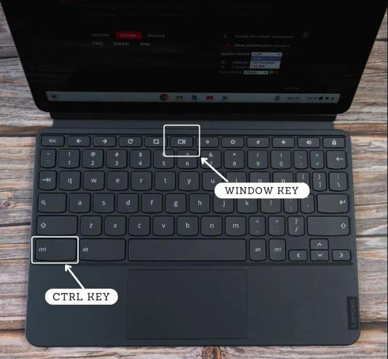 Optag Chromebook-genvej