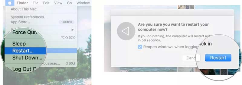 Restart Mac
