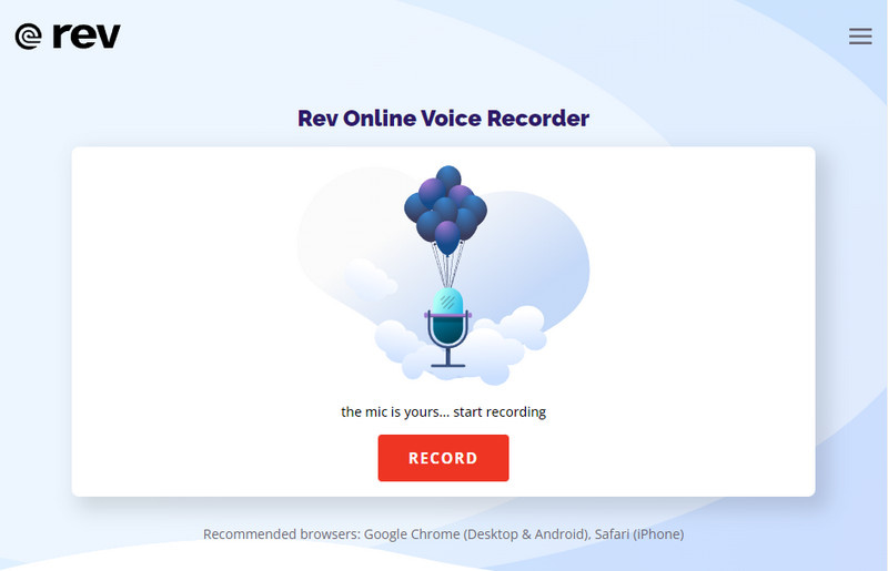 Rev Online stemrecordermicrofoon