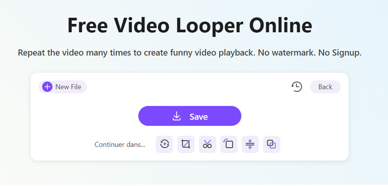 Save Looped Video Repeat