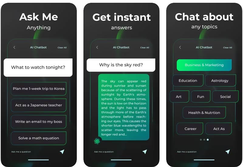 Chatbot AI Pregúntame cualquier cosa