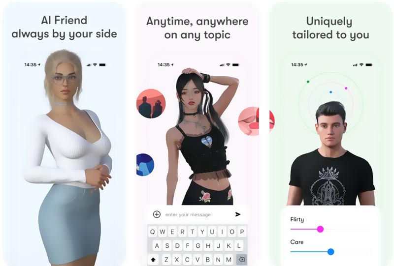 Aplikacja Chatbot Anima AI Friend