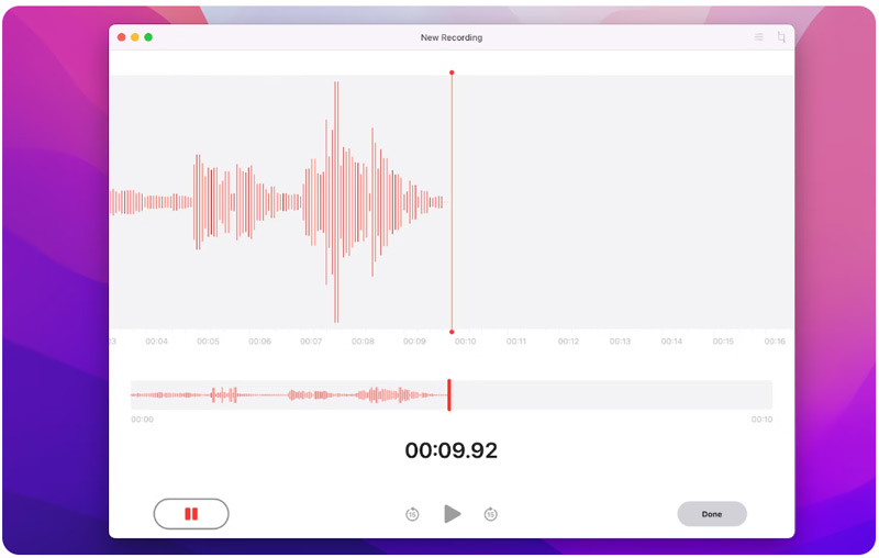 Enregistrer de l'audio sur Mac avec des mémos vocaux