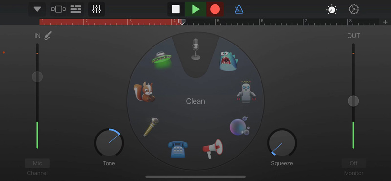 Registra la voce su iPhone con Garageband