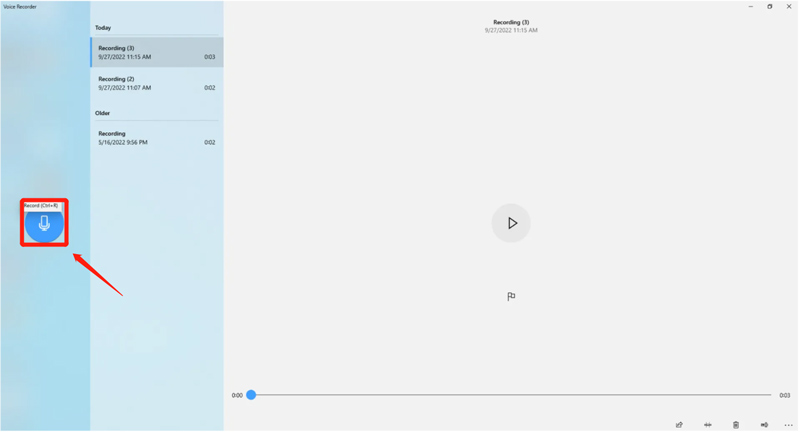 Record Audio on Windows 11 10 via Voice Recorder