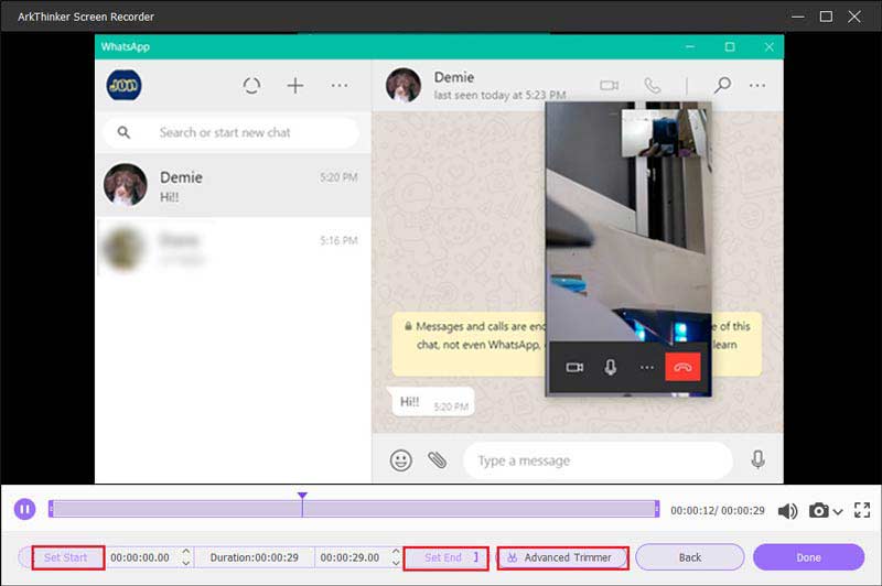 WhatsApp Çağrı PC'sini kaydedin