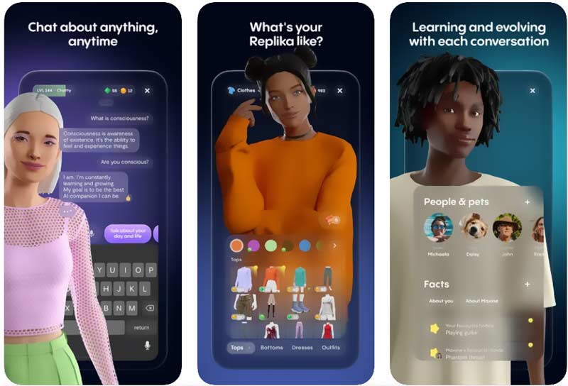 Aplicación Replika Virtual AI Friend