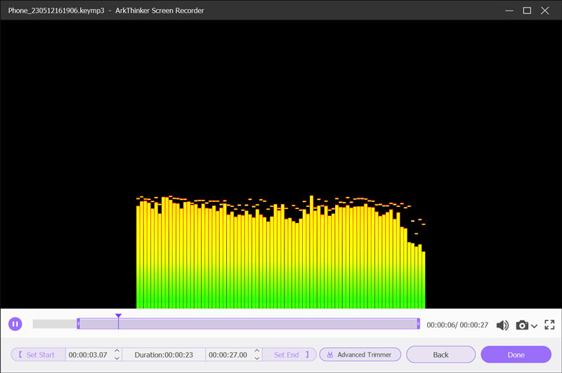 Taglia l'audio registrato dell'iPhone