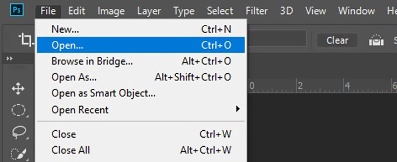 Add GIF to Photoshop