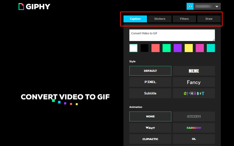 Convert Video to GIF GIPHY