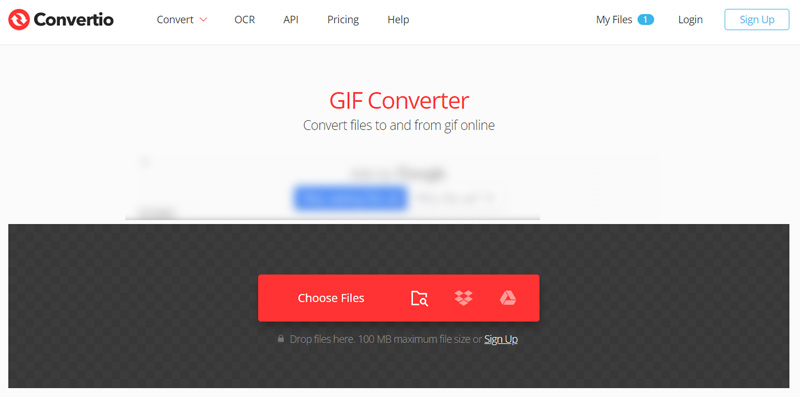 Convertitore GIF Convertio