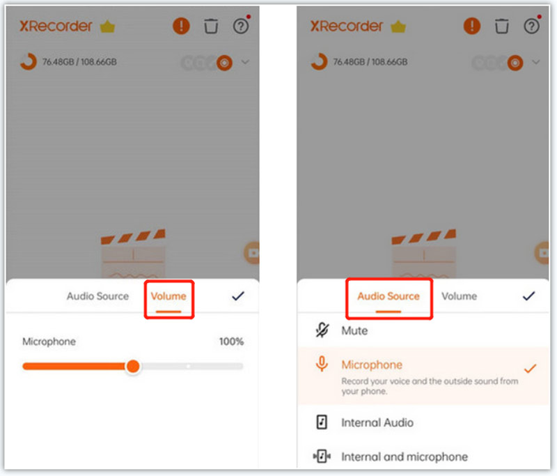 Customize XRecorder Recording Settings