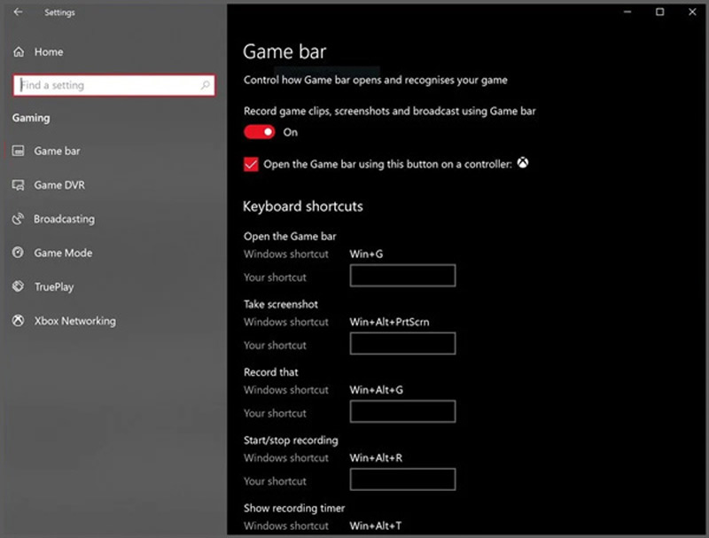 Enable Game Bar on Windows 10
