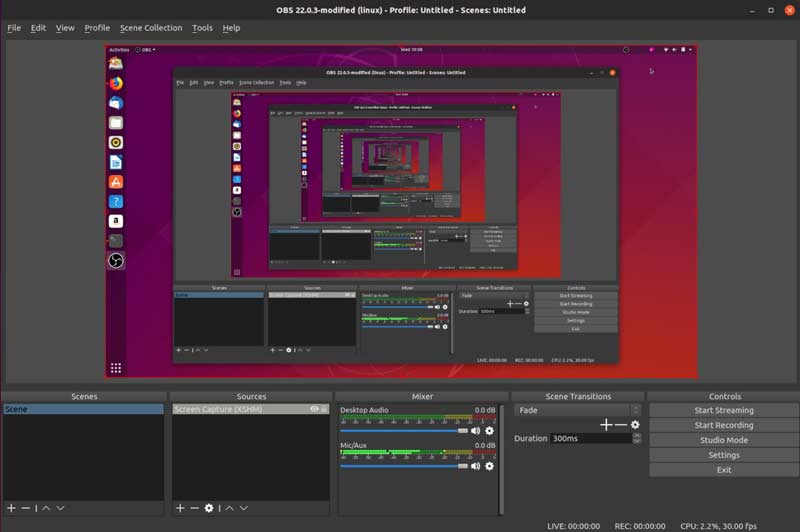 OBS Studio på Ubuntu