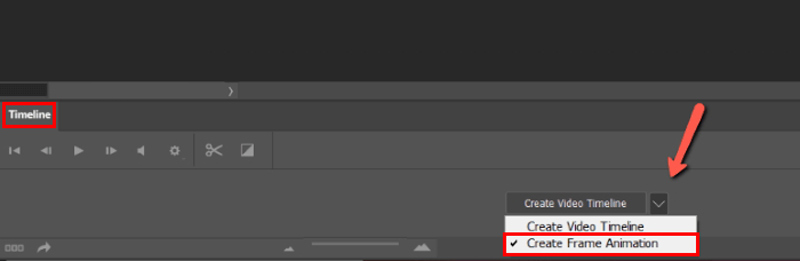 Ανοίξτε το Timeline Create Frame Animation Photoshop