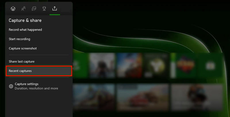 Nyligen inspelade spelvideor på Xbox