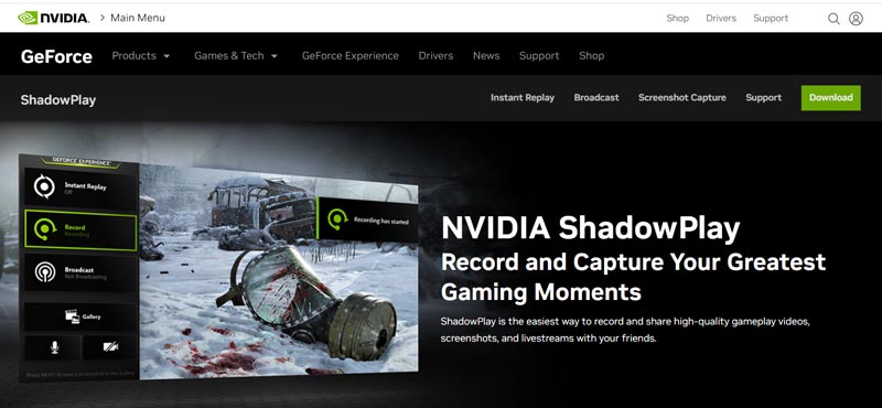 What is NVIDIA Shadowplay