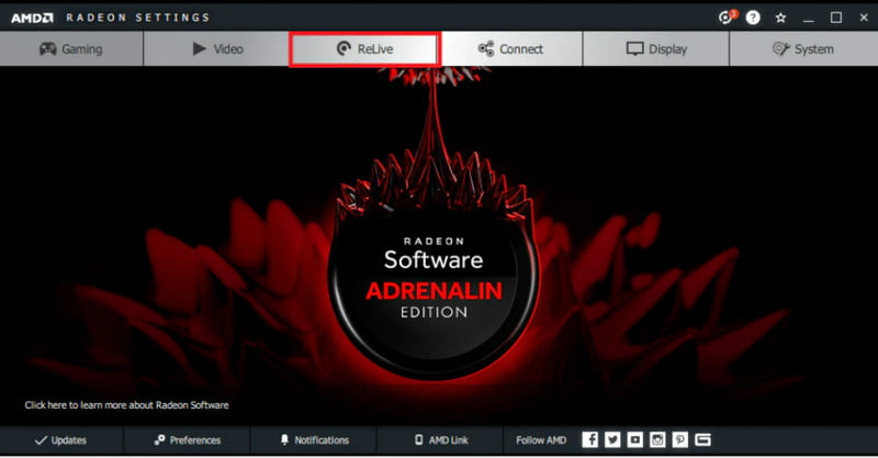 Installer Radeon Relive