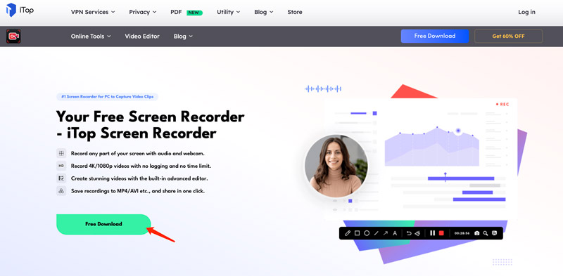 IObit iTop Screen Recorder Download