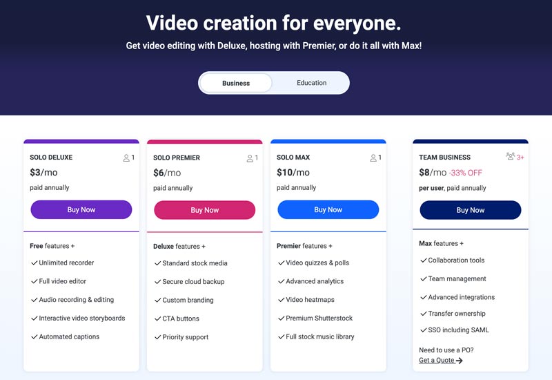 Screencast-O-Matic Price