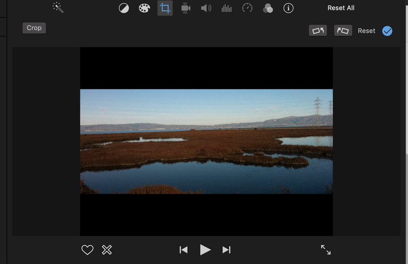 Seitenverhältnis ändern Fertig iMovie Mac