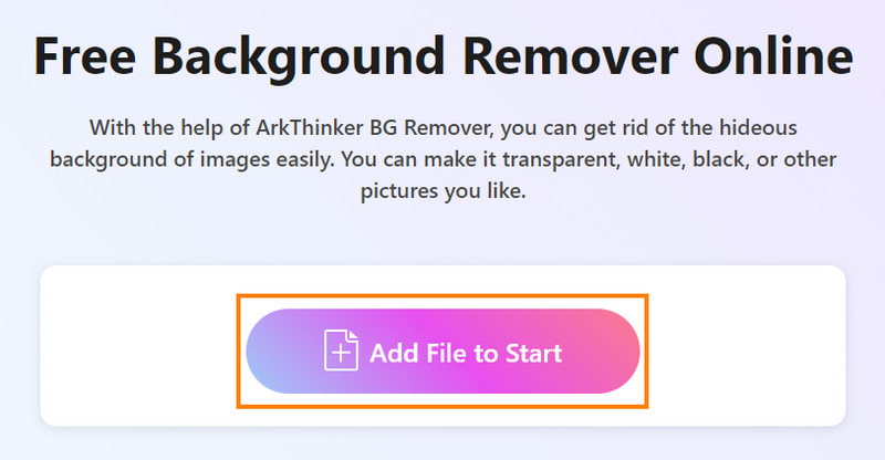 Click Add Files to Start