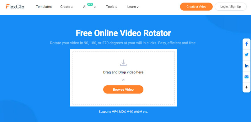 FlexClip Video Rotator