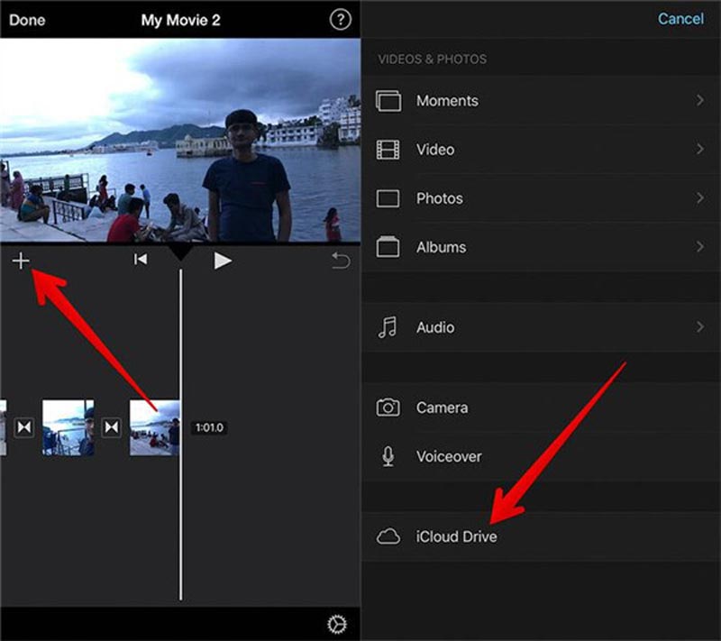 Add Music from iCloud to Movie on iPhone