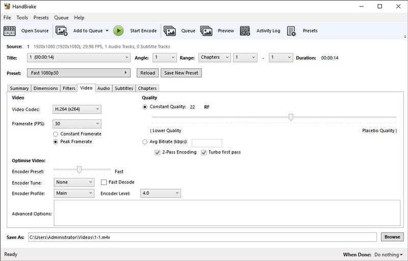 Handbrake Interface