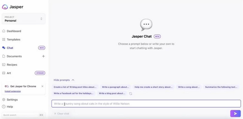 Jasper AI Chatbot