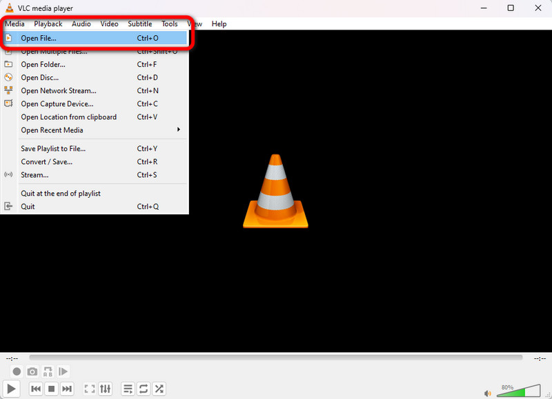 Open File VLC