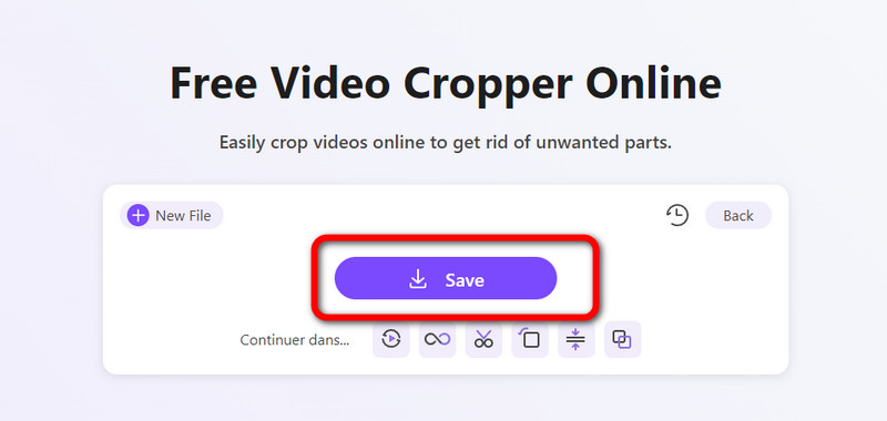 Save Cropped Screen Recording