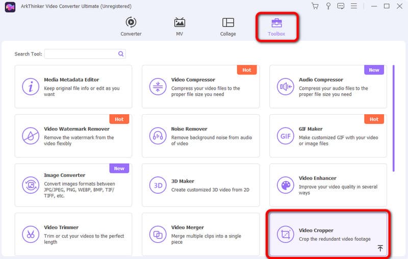 Toolbox Video Cropper New Interface