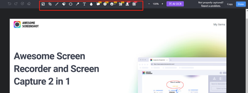 Annotatiehulpmiddelen voor screenshot