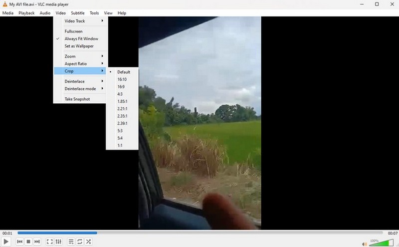 Crop Video VLC
