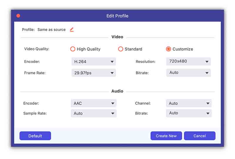 Customize NTSC Parameters