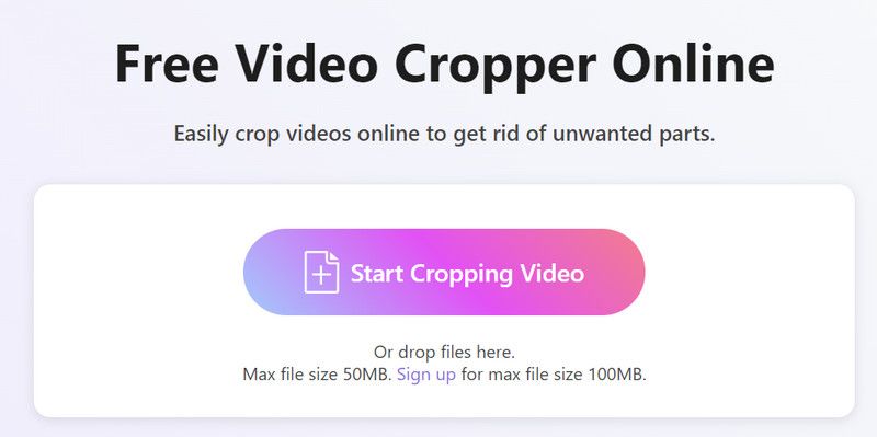 Free Cropper Online FLV