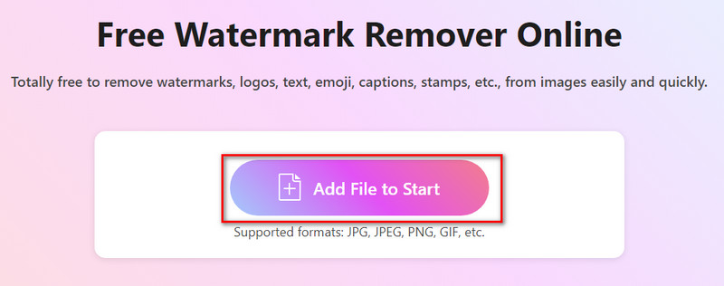 Click to Add File to Start
