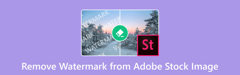 إزالة العلامة المائية من Adobe Stock Image